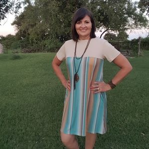 Crazy Train Serape Dress w/ Pockets